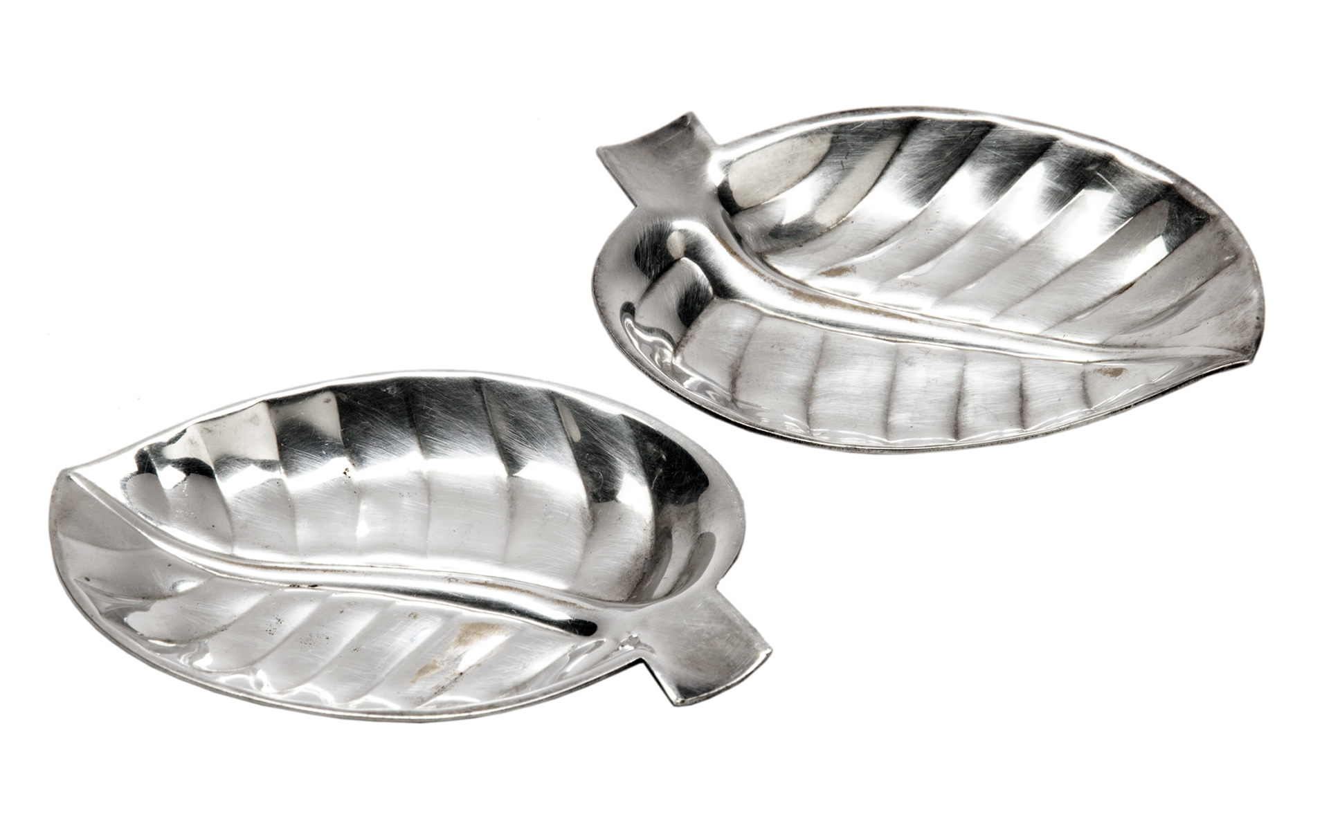 Silverplate Leaf Trays, pair~P77660700