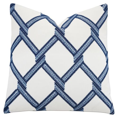 Swift 20x20 Pillow, Blue/White~P77596458