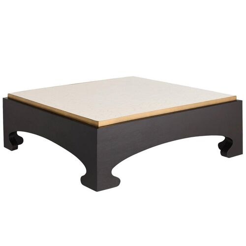 Montreal Coffee Table, Crackled Ivory Montreal Coffee Table, Crackled Ivory