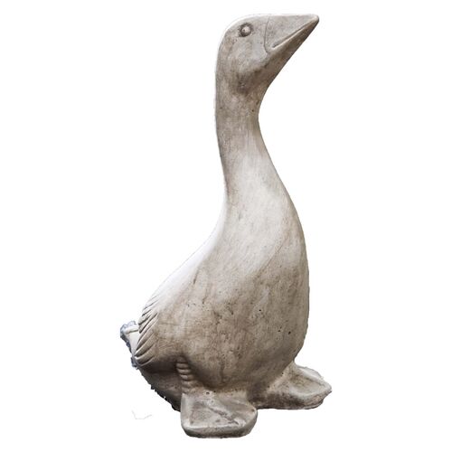 14" Kate's Goose Outdoor Statue, Gray~P42878179