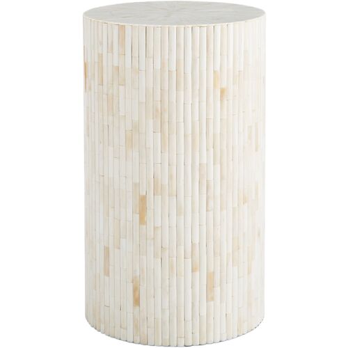 Isabelle Bone Side Table, Neutral