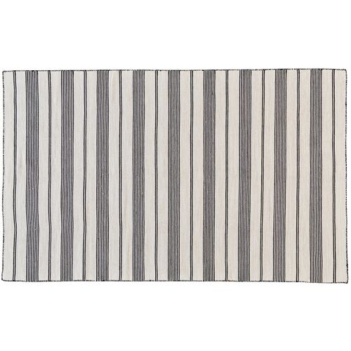 Gilford Outdoor Rug, Black/White