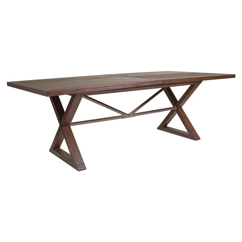Ringo Extension Dining Table, Marrone Brown