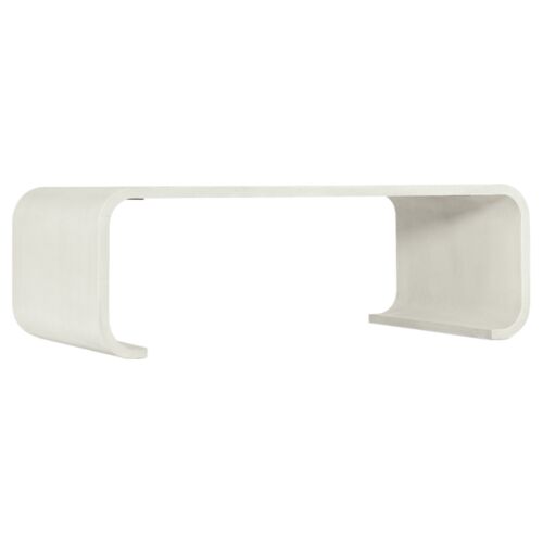 Serenity Kai Raffia Cocktail Table, Sand Dollar