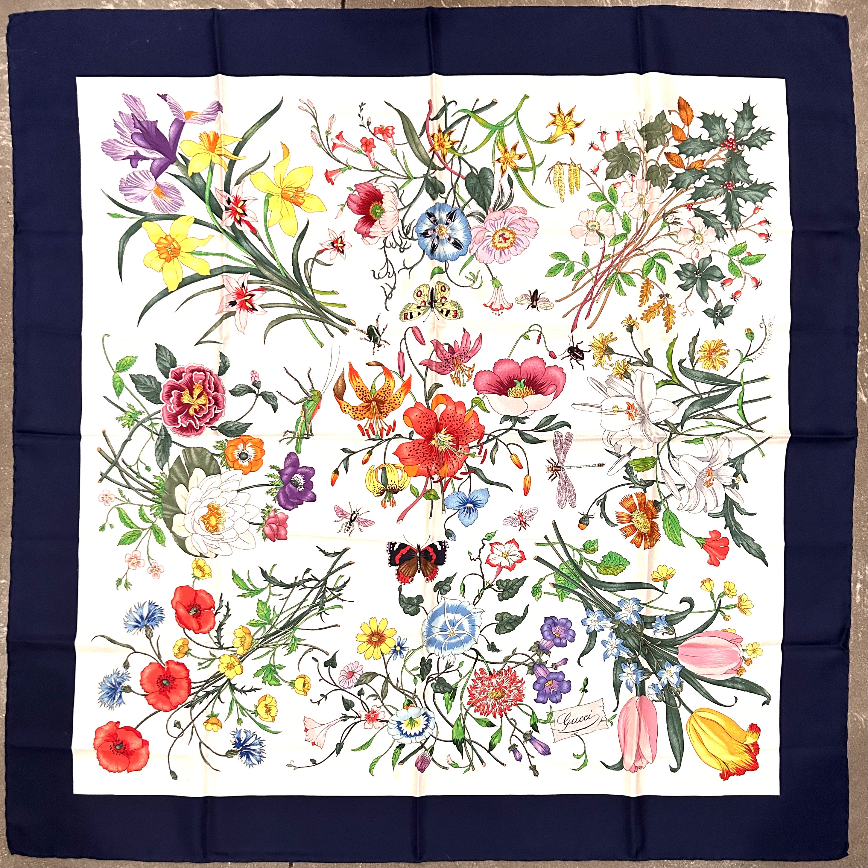 Gucci V. Accornero Botanical Scarf~P77708561