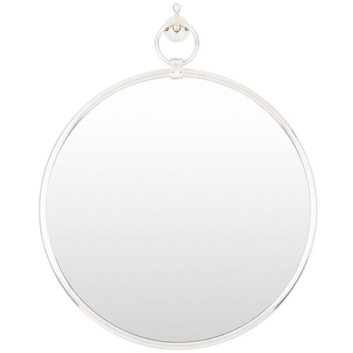 Georgia 23" Round Wall Mirror, Silver~P77628444