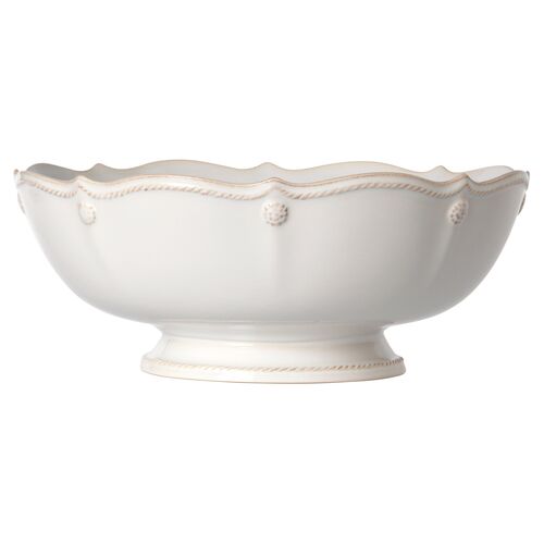 Berry & Thread Footed Serving Bowl, White~P77430986