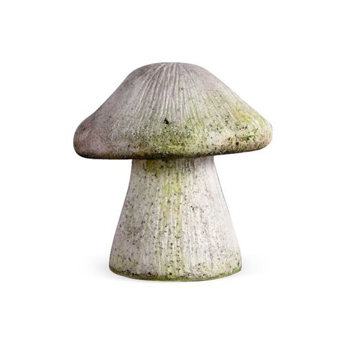 10" Wild Mushroom, White Moss~P75997604