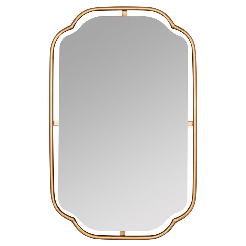Madix Wall Mirror, Gold