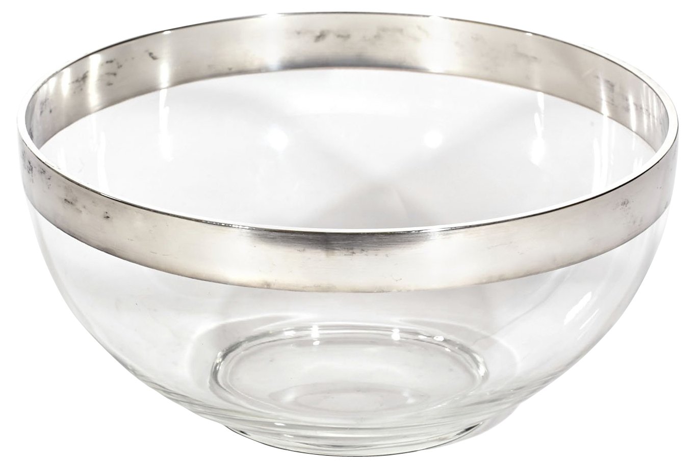 Platinum Banded Glass Serving Bowl~P77172047