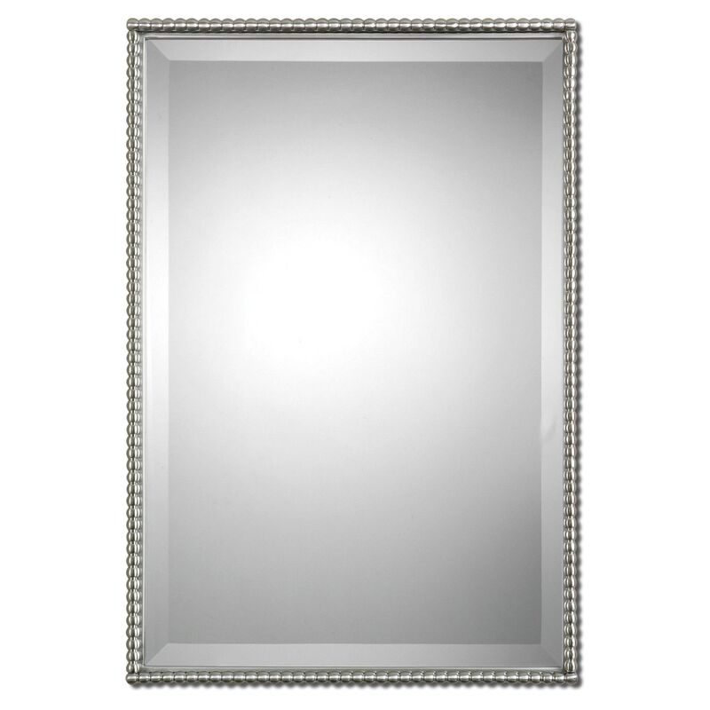 Cromwell Wall Mirror, Brushed Nickel