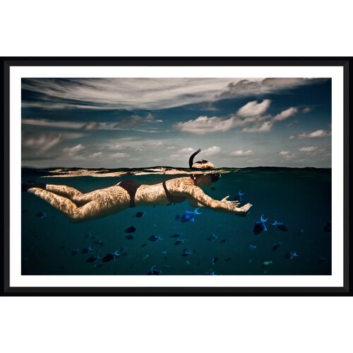 Girl Snorkelling in Indian Ocean