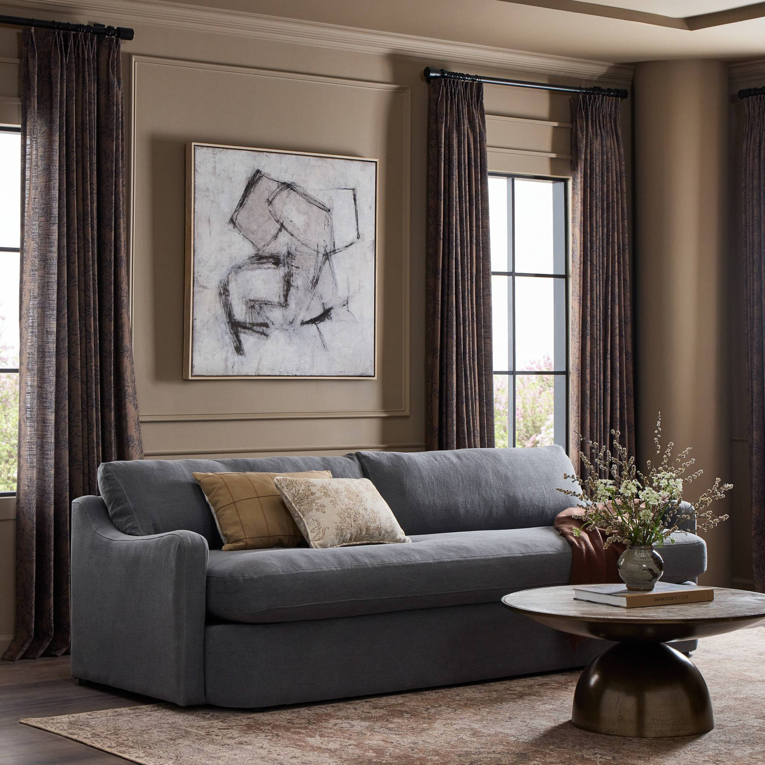 Aurelia Linen Bench-Seat Sofa | One Kings Lane
