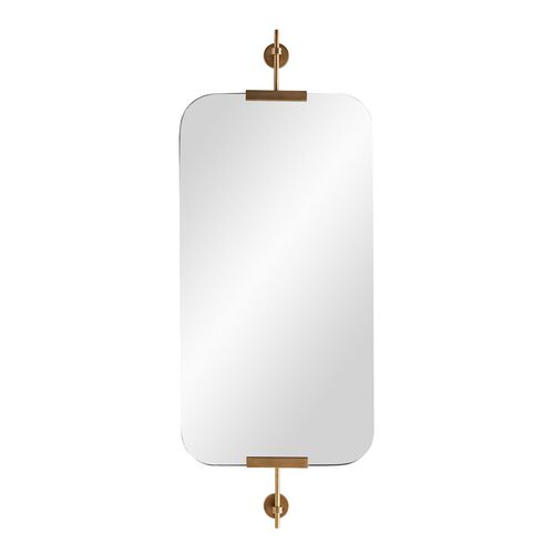 Madden Wall Mirror, Antiqued Brass~P77497026