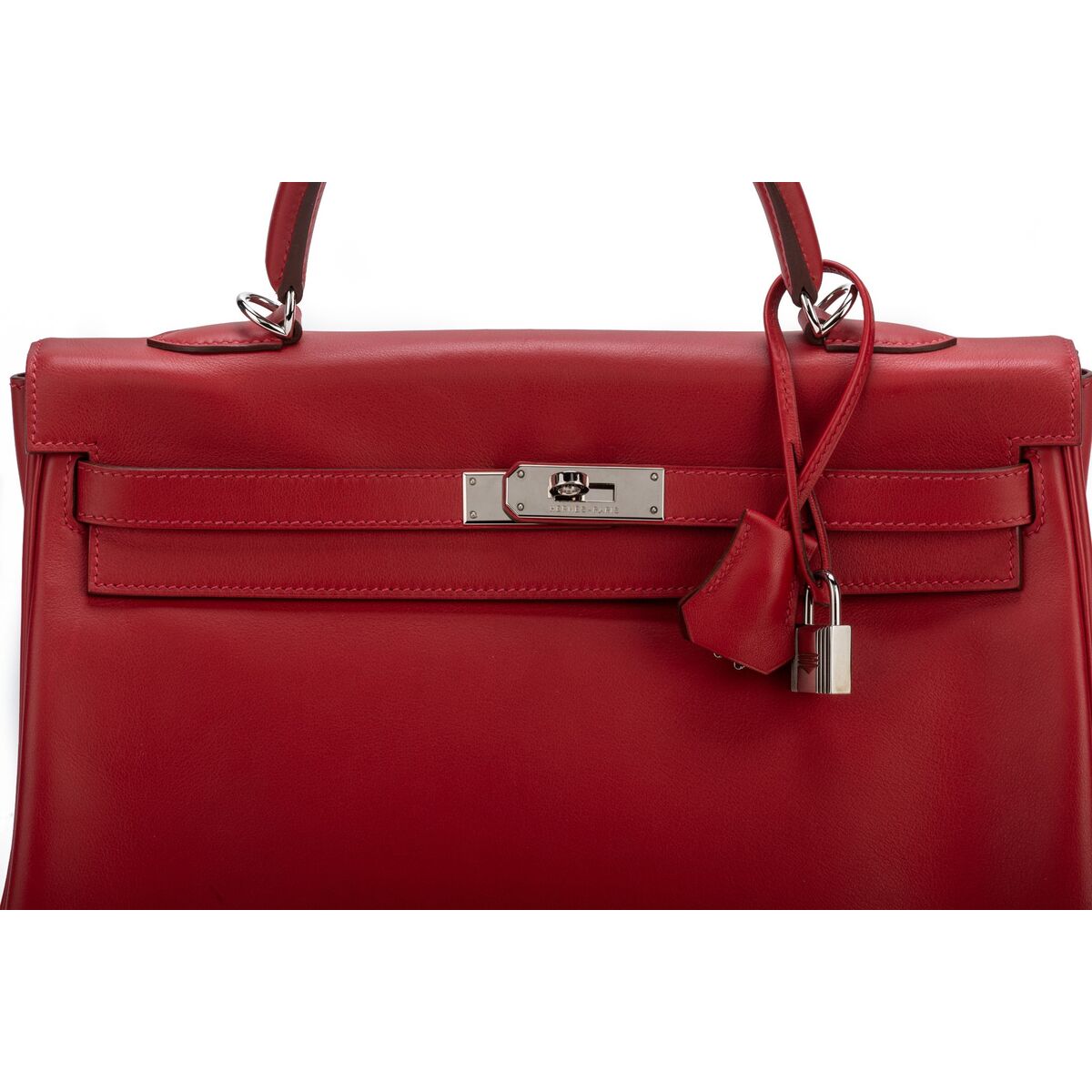 Hermès Rouge Casaque Leather Kelly 35