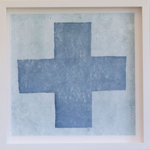 Dawn Wolfe, Pale Blue Hand Intagilo Cross~P77571794