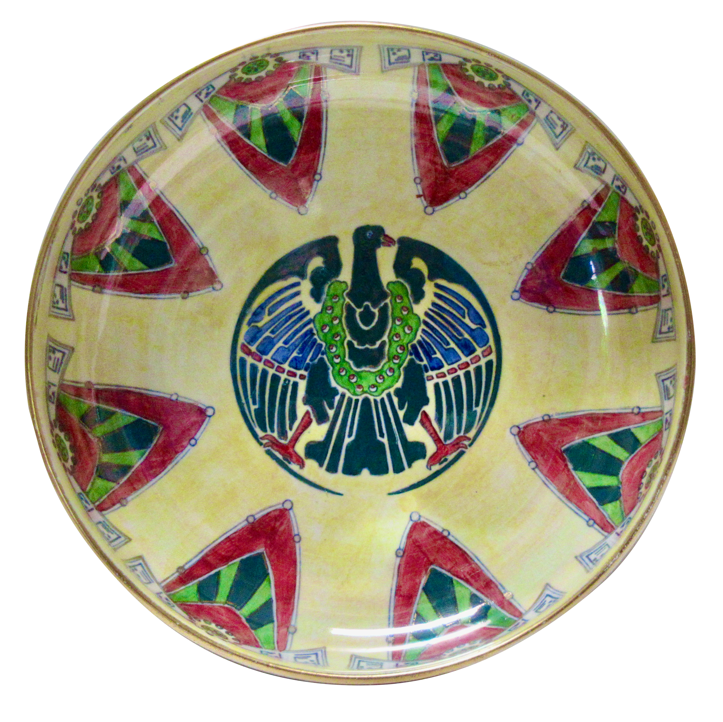 1930s English Art Deco Egyptian Bowl~P77658880
