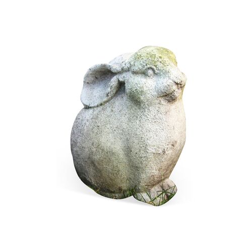 8" Rabbit Friend Statue, White~P76474912
