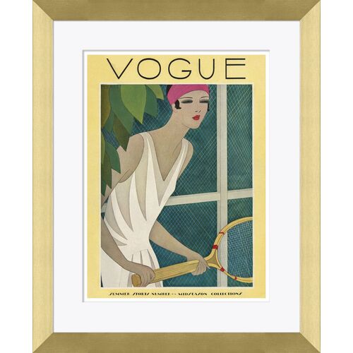 Vogue Magazine Cover, A Woman Playing Tennis~P77603119