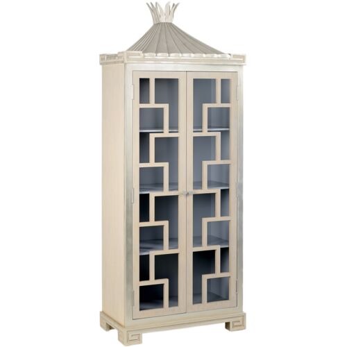 Palm Beach Fretted Cabinet, Cream