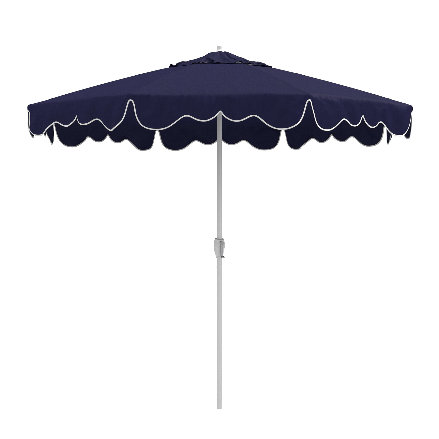 black snd white patio umbrellas 10ft 3-Tier Market Umbrella Pole, Push Button Tilt, Crank Lift inspired silhouette Maypex 9 ft. Steel Crank