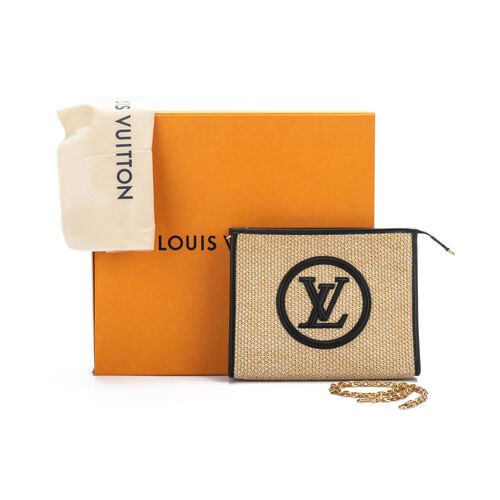 Louis Vuitton LV Monogram Raffia Poche Toilette 26 (Limited