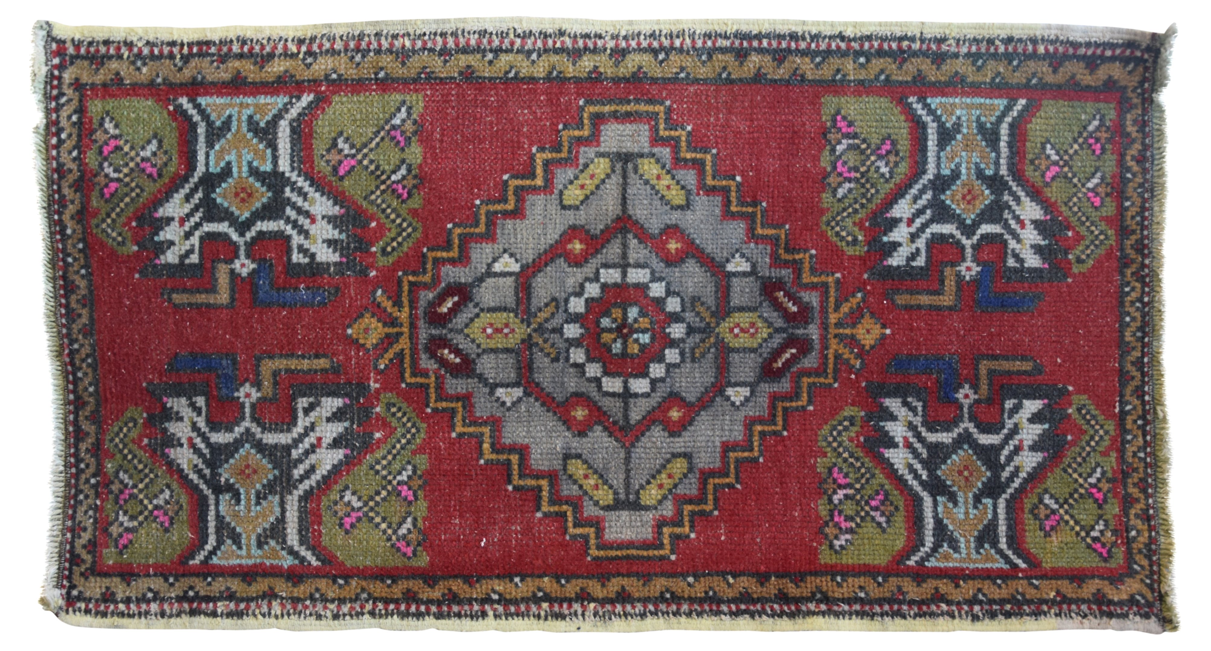 Handmade Turkish Rug, 1'9" x 3'4"~P77567211