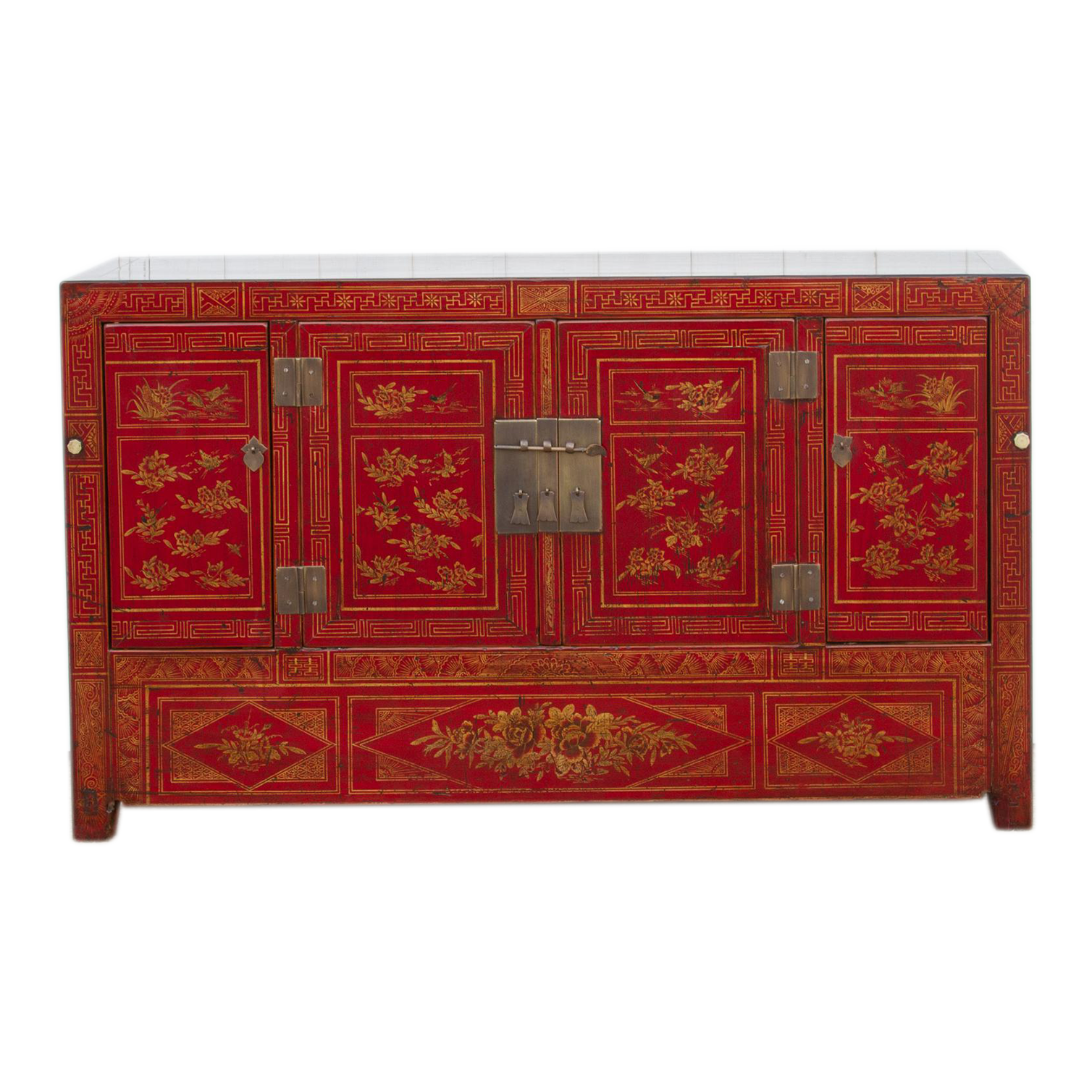 Elegant Hand-Painted Chinese Cabinet~P77688496