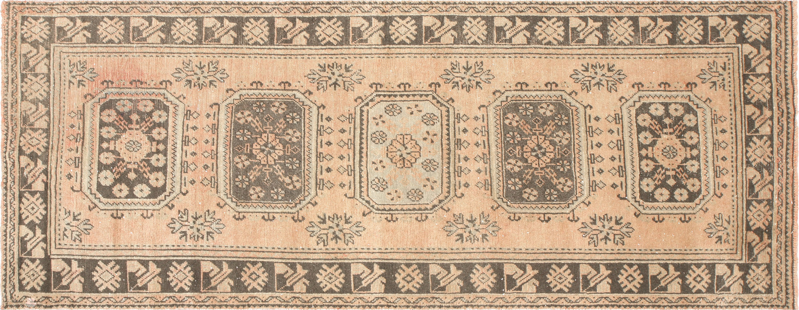 1960s Turkish Oushak Rug - 4'4" x 11'4"
