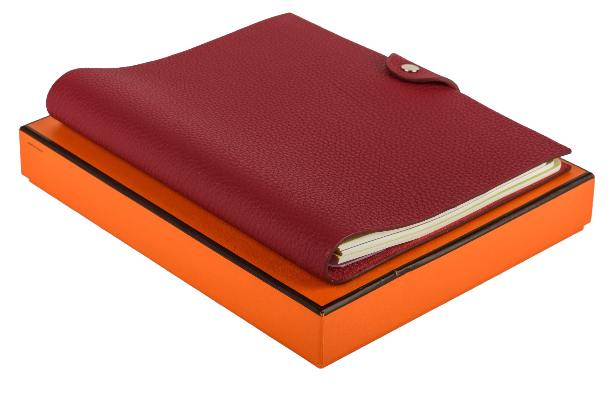 Hermes Red Clemence Notebook~P77520671