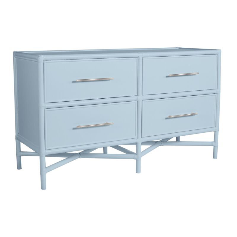 Verona Four-Drawer Dresser, Light Blue