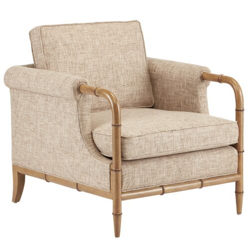 Merle Upholstered Armchair, Finn Safari