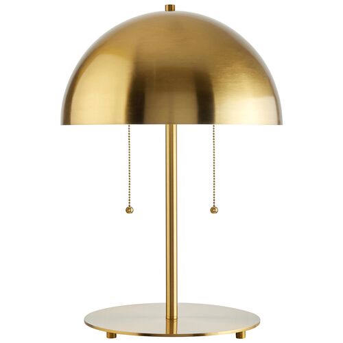 Corrine Dome Table Lamp, Gold
