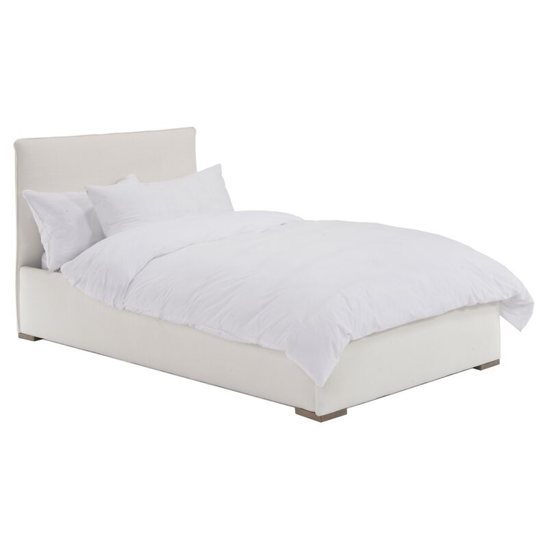 Kip Kids' Bed, White Linen