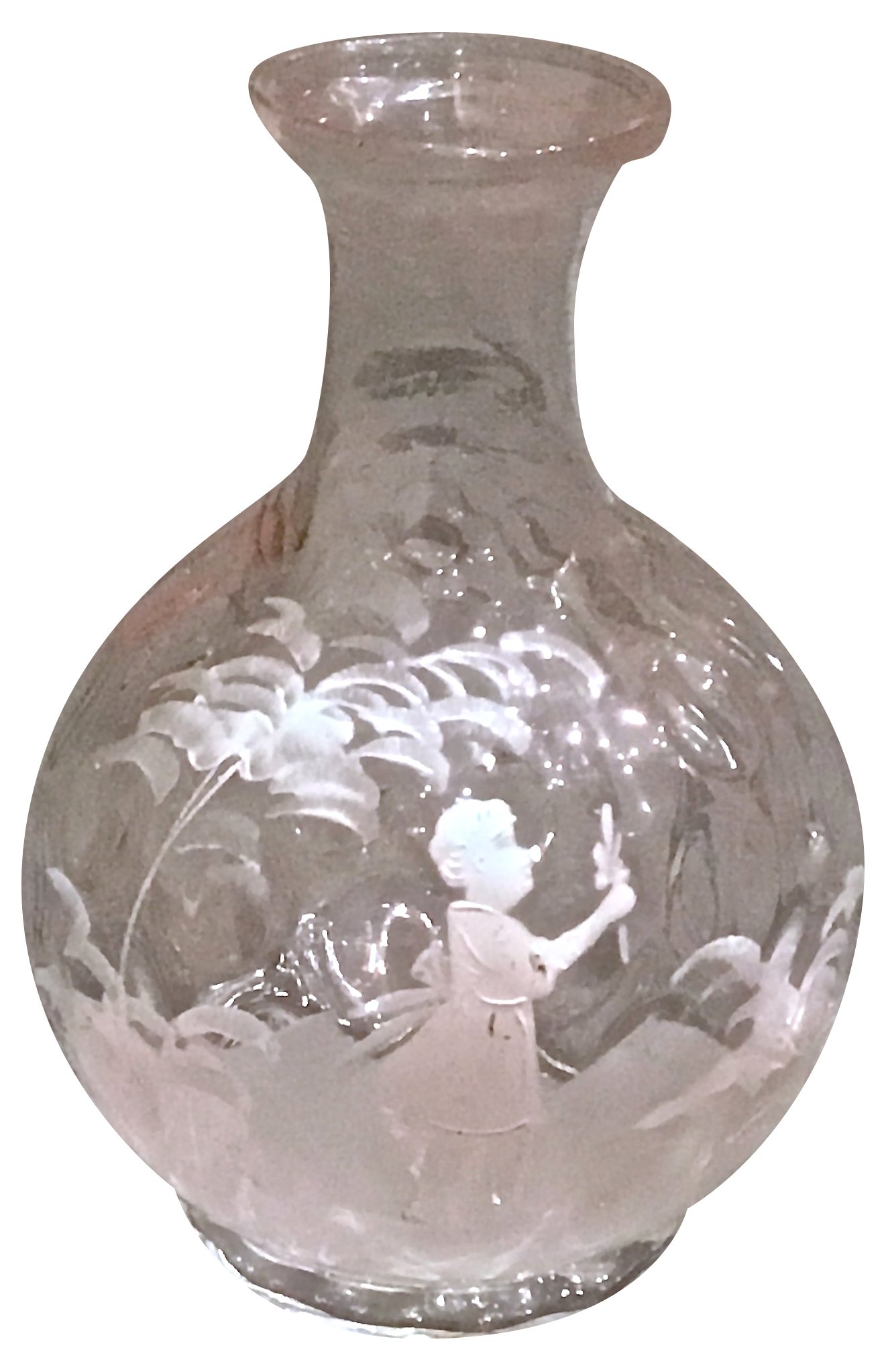 Mary Gregory Enameled Glass Vase~P77470397