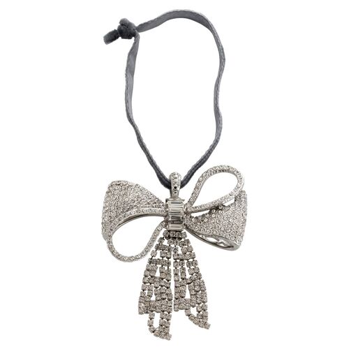 Sparkle Bow Ornament, Crystal~P77504335