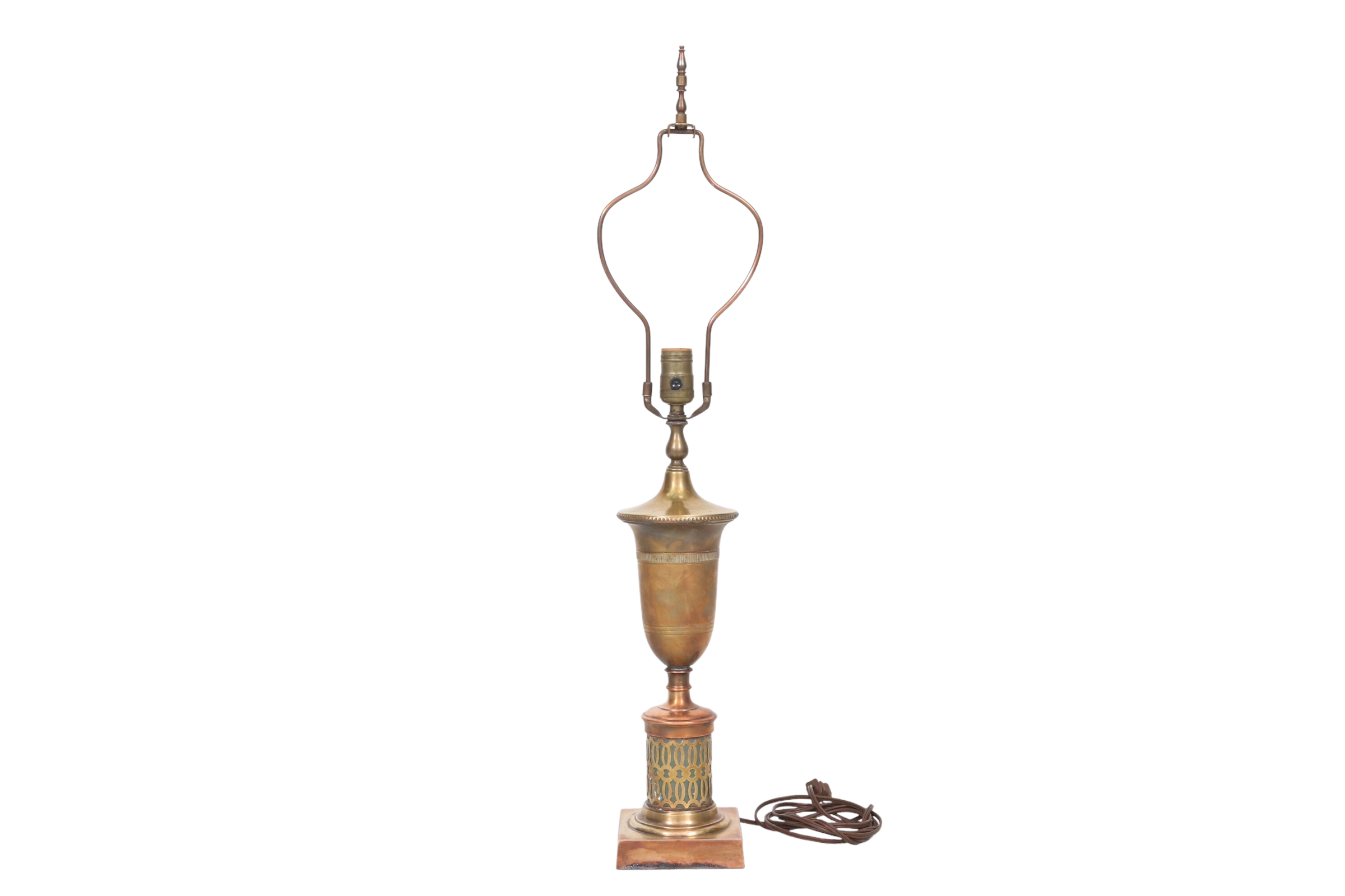 Indian Copper & Teal Table Lamp~P77662184