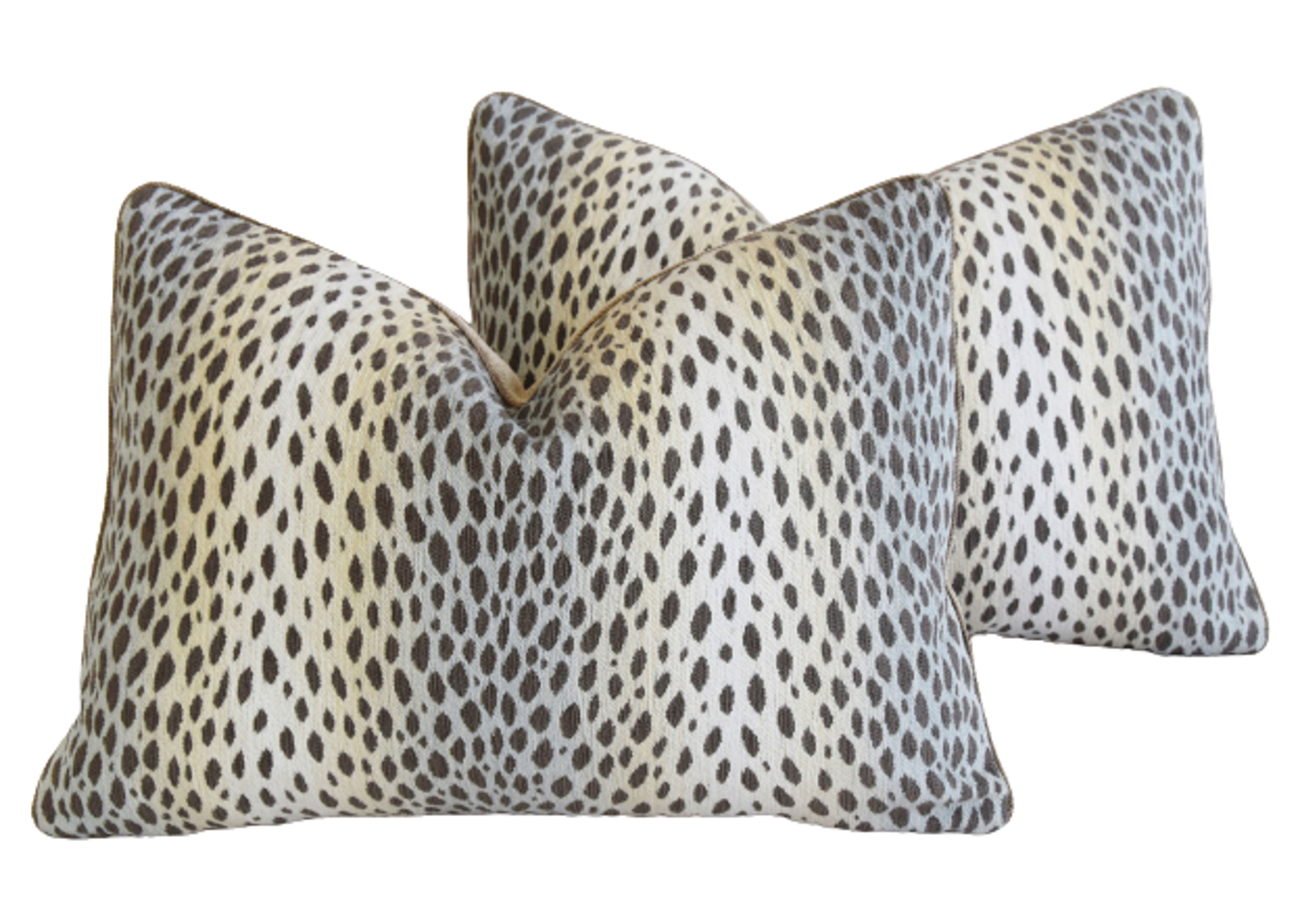 Designer Antelope Chenille Pillows, Pair Designer Antelope Chenille Pillows, Pair~P77627294