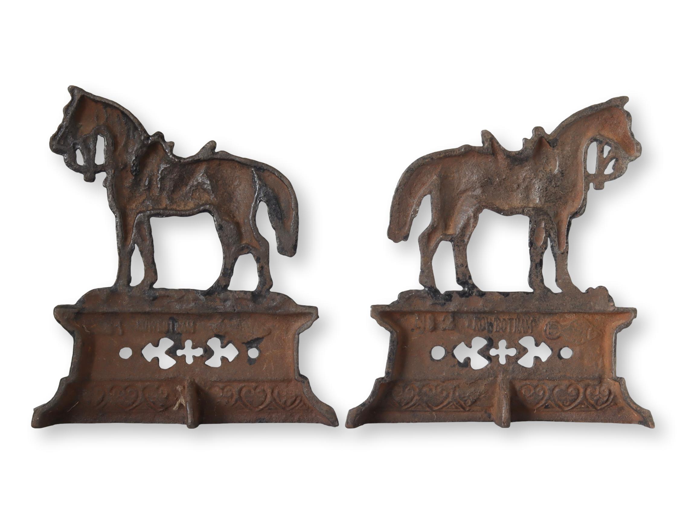 Victorian Cast Iron Horse Ornaments~P77690132