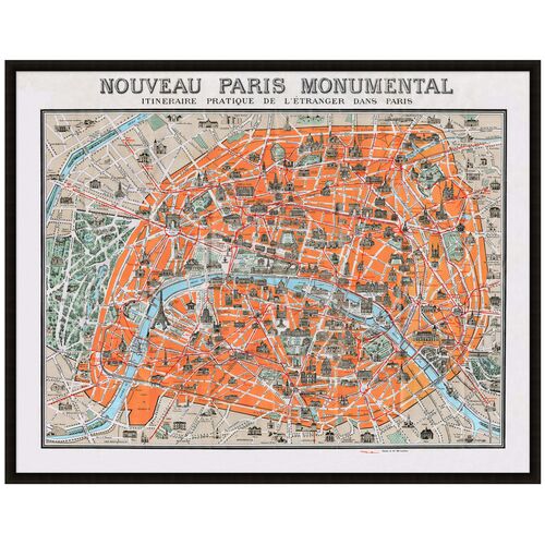 Lillian August, Monumental Map of Paris