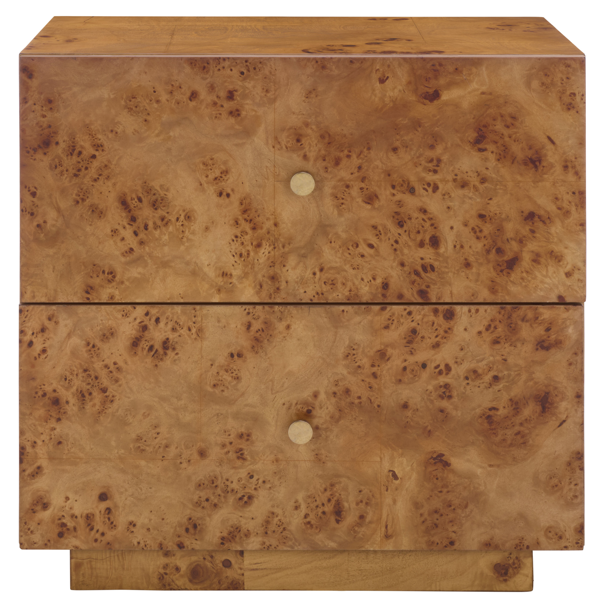 Darvella 2-Drawer Burlwood Nightstand, Natural | One Kings Lane