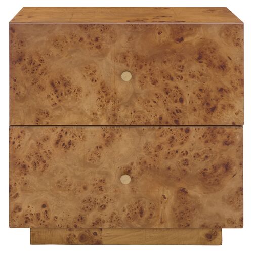 Darvella 2-Drawer Nightstand, Natural