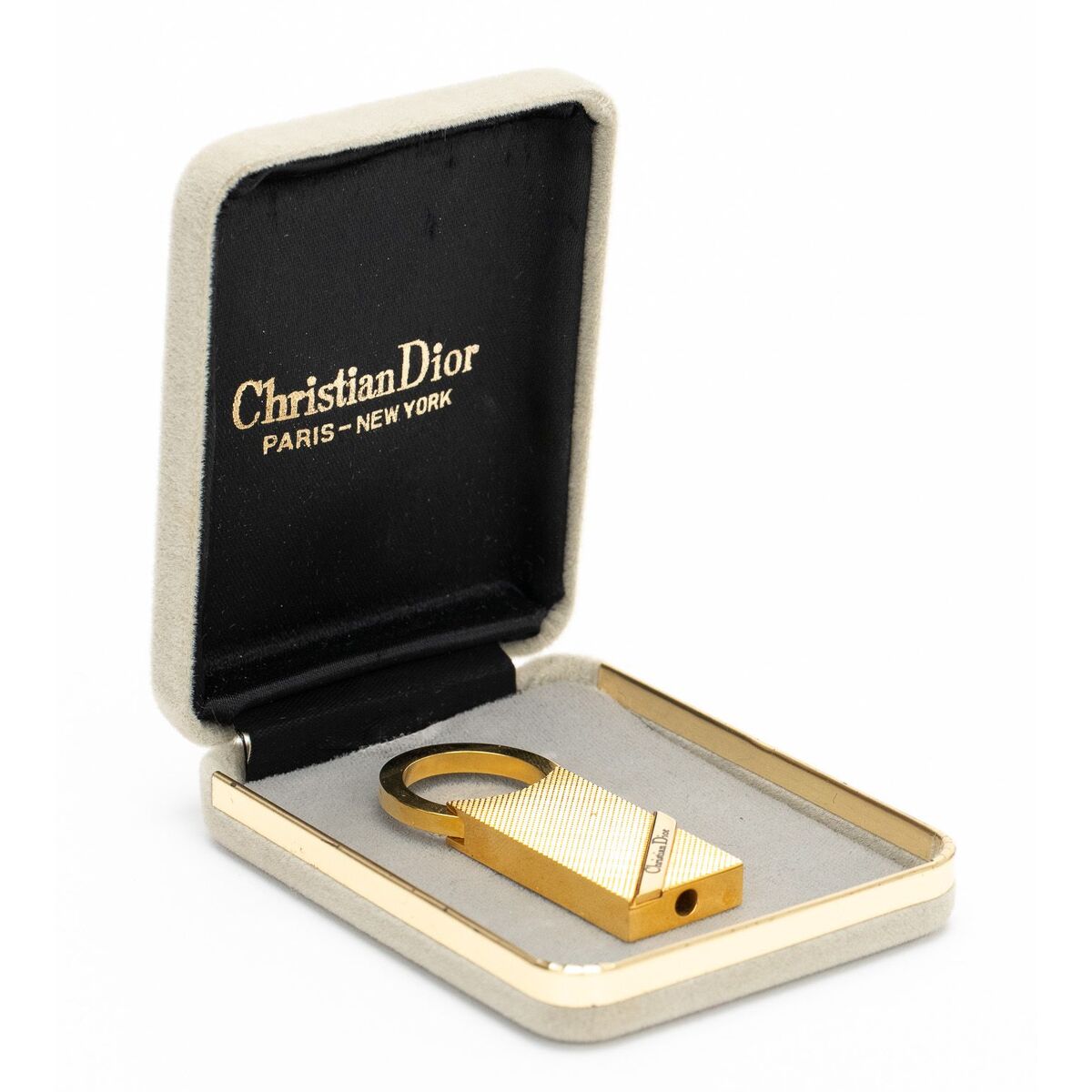 Dior Vintage Gold Plated Key Chain