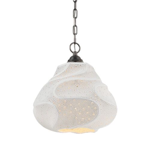 Wintershall Porcelain Pendant, White