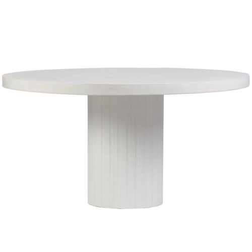 Philo Outdoor Round Concrete Dining Table