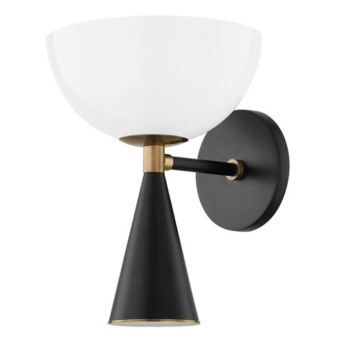 Payson Steel Wall Sconce, Patina Brass