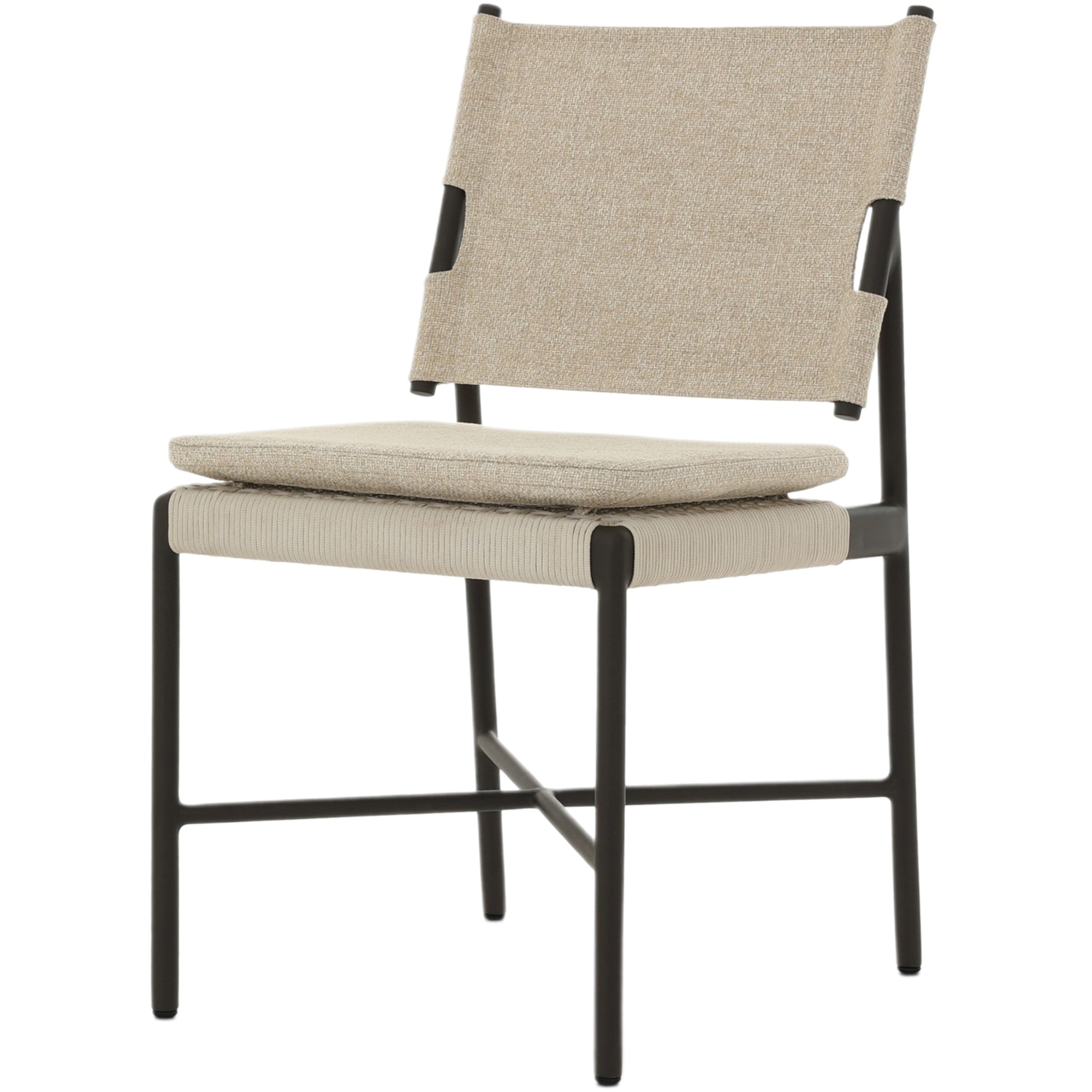 Dean Outdoor Wicker Dining Chair, Hayes Cream
