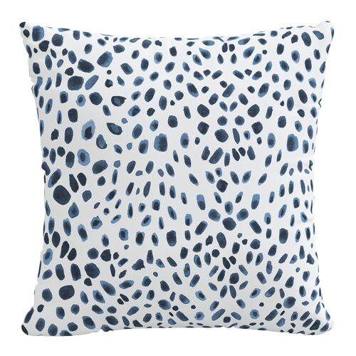 Washed Cheetah Pillow, Washed Cheetah Navy~P77615065