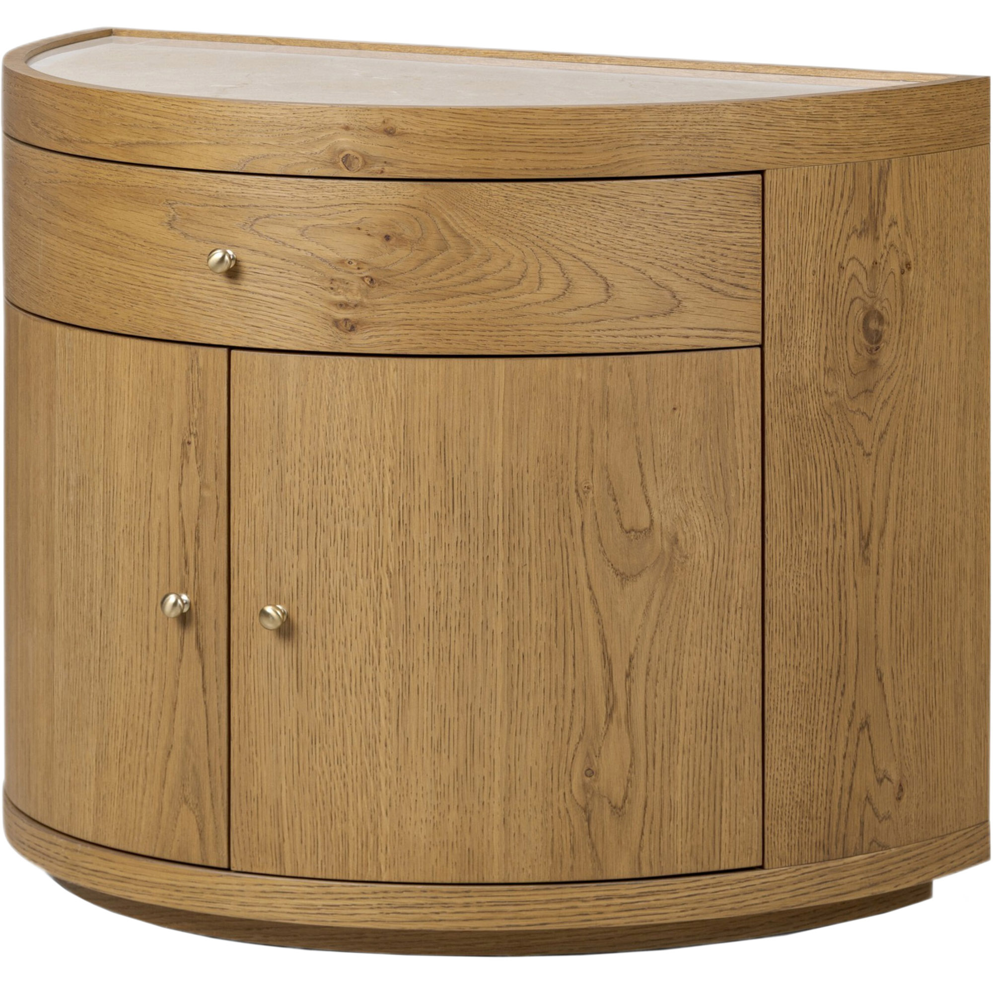 Eltrix Nightstand, Cream Marble