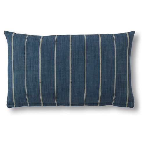 Tess Lumbar Pillow, Indigo Stripe~P77503902